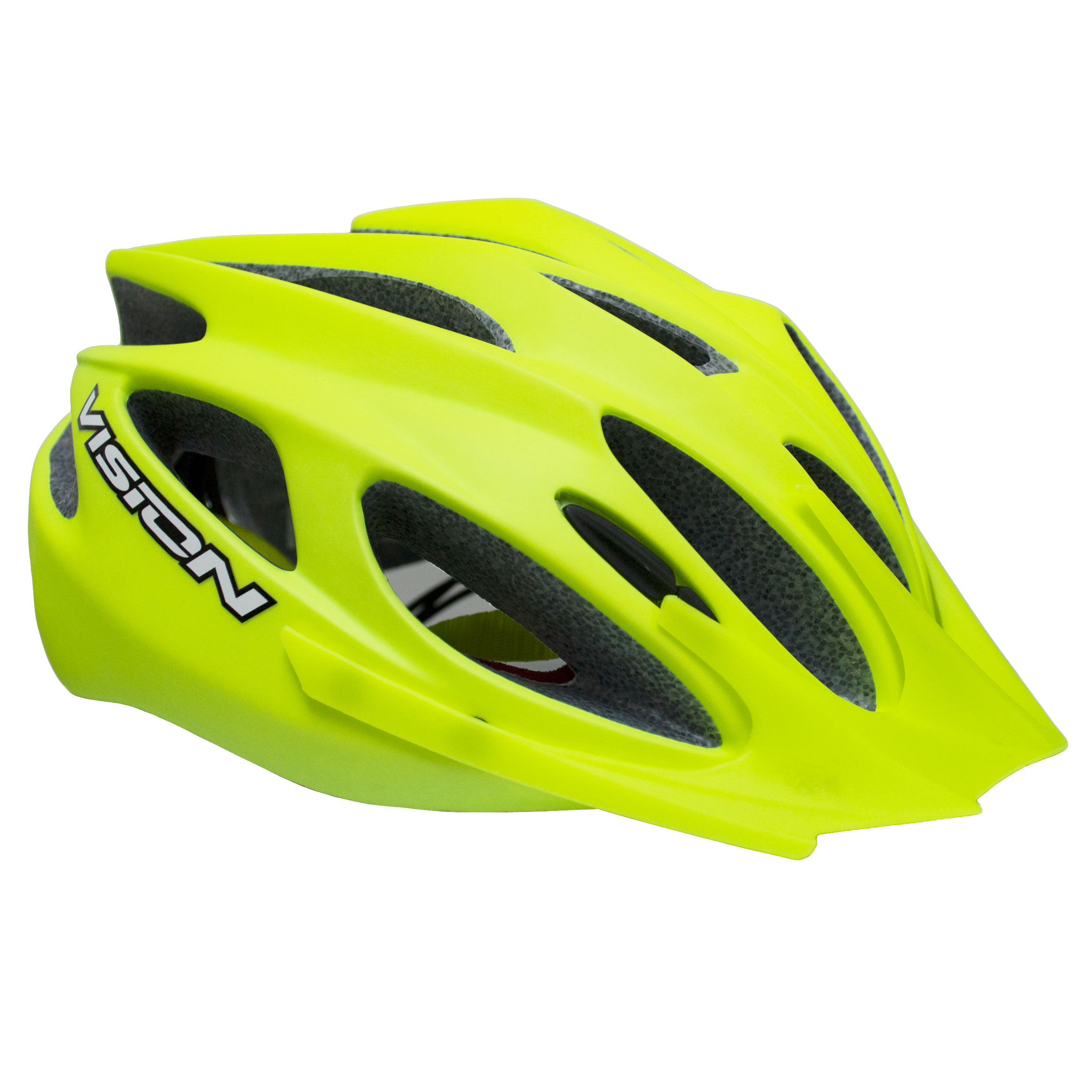 Casco Vision Pl62 Verde Mate C Regulaciun Talla M L Carnivalbikes