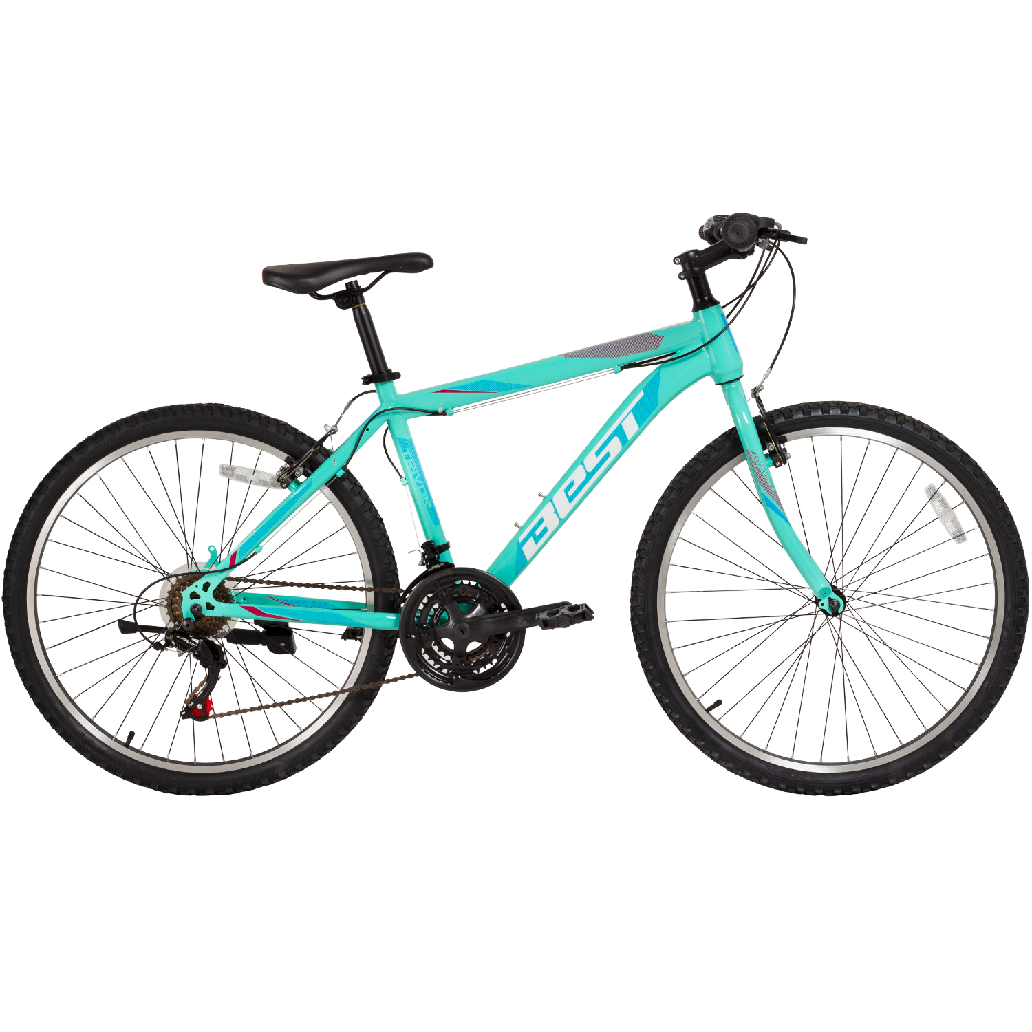 Bicicleta best trivor rigida aro 26 dama turquesa celeste talla 17 18v. 2020