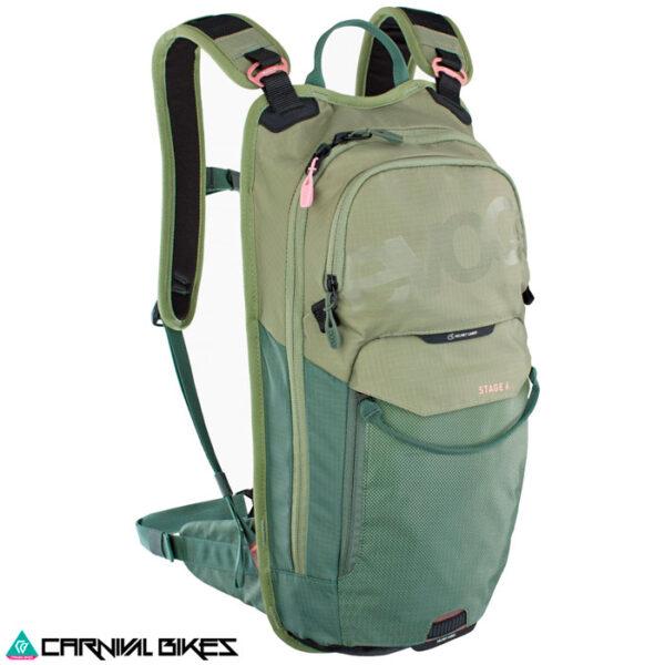 carnivalbikes-Mochila-Evoc-mtb-enduro-Stage-6litros-olive-oliva-distribuidor-chile-tienda-venta-envio-rapido-despacho
