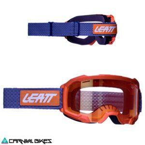 "Las gafas Leatt Velocity 4.0 MTB son las gafas perfectas para climas más cálidos. Tiene rejillas de ventilación especialmente diseñadas en el marco y la lente de las gafas, así como una correa de malla única que garantiza que la ventilación del casco siga funcionando incluso cuando está cubierto. El modelo 4.0 MTB ganó el Premio de Diseño e Innovación 2021 por sus excelentes cualidades de ventilación. USO MTB MATERIAL 50% Poliuretano 20% Poliester 15% Policarbonato 10% Algodon 5% Otros TECNOLOGÍA Antibalas MIL-DTL-43511D, PPE (EU) 2016/425, ANSI Z87.1-2015, COMPATIBILIDAD Todos los cascos TIPO Anti FOG, Borde Inferior abierto, Doble mica 170° Esta máscara es la primera de la gama Leatt que presenta la lente RideViz. Una lente laminada de tres capas, antiniebla, a prueba de balas y antirrayas que le garantiza una visión clara y la mejor protección para sus ojos, junto con una excelente apariencia y el ajuste perfecto." "Modelo MTB ventilado para un flujo de aire máximo Lente MTB de 170° WideVision a prueba de balas Correa de malla antideslizante MaxiVent de 40 mm para evitar el bloqueo de la ventilación del casco Función antiniebla permanente integrada en la lente El diseño del marco inferior abierto con drenaje automático permite que la suciedad caiga de la lente OTG: ajuste sobre las gafas Espuma facial antisudor de doble capa Lente a prueba de balas probada para ANSI Z87.1-2015 Estándar militar de impacto balístico (MIL-DTL-43511D) Cumple con la Directiva EPI (UE) 2016/425"