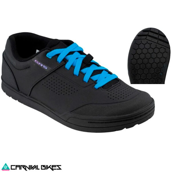 zapatillas shimano sh-gr501, black/blue, size:44.0, ind.pack  eshgr501mcl10s44008 – CarnivalBikes