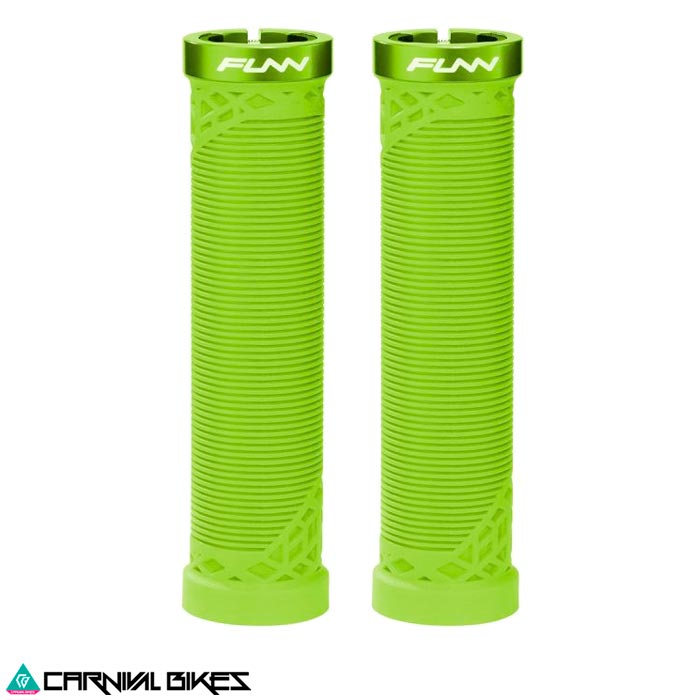 carnivalbikes-Puños-mtb-Funn-Mod-Hilt-verde-green-Sin-Flange-Full-Rubr-distribuidor-chile-tienda-ciclismo-accesorios-barato-envio-rapido