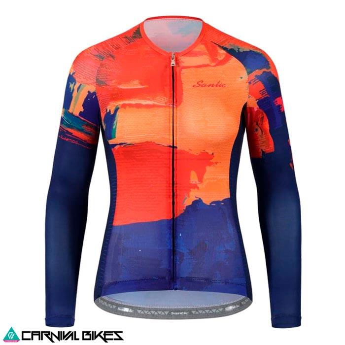 carnivalbikes-TRICOTA-jersey-ruta-SANTIC-MUJER-YOUMEI-Manga-LARGA-tienda-venta-ciclismo-triatlon-chile-envio-a-todo-el-pais