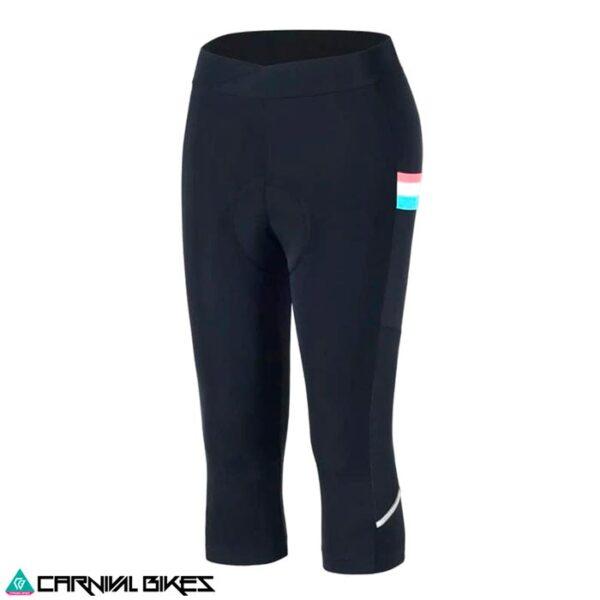 carnivalbikes-short-calza-3-4-santic-mujer-HUANNAI-negra-ruta-tratlon-xc-tienda-ciclismo-venta-chile-distribuidor-envio-rapido