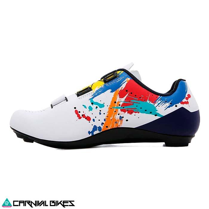 carnivalbikes-zapatilla-de-ruta-santic-diseño-picasso-blanco-road-triatlon-tienda-ciclismo-chile-venta-envio-rapido-1