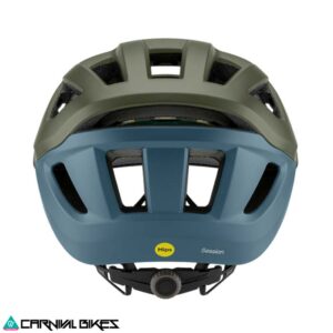 Vista trasera casco Smith Session MIPS Moss Stone