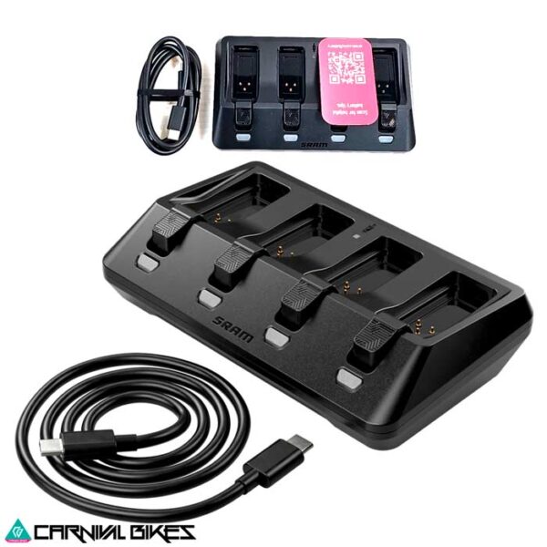 carnivalbikes-chile-Cargador-Sram-Axs-4-Baterías-tienda-ciclismo-envio-a-todo-el-pais-venta