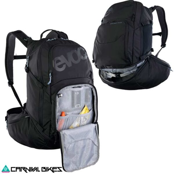 carnivalbikes-chile-Mochila-Evoc-Explorer-Pro-26-Black-tienda-venta-ciclismo-envio-a-todo-el-pais-enduro