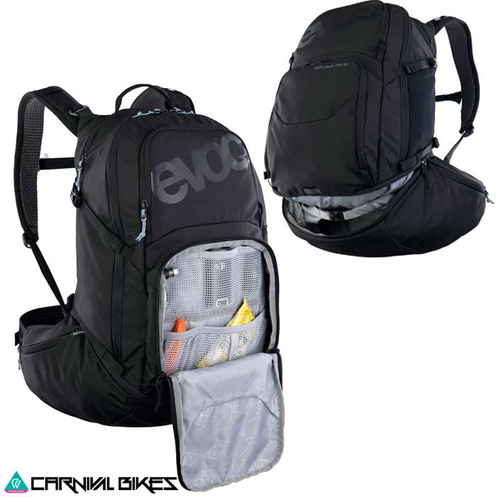 carnivalbikes-chile-Mochila-Evoc-Explorer-Pro-26-Black-tienda-venta-ciclismo-envio-a-todo-el-pais-enduro-3