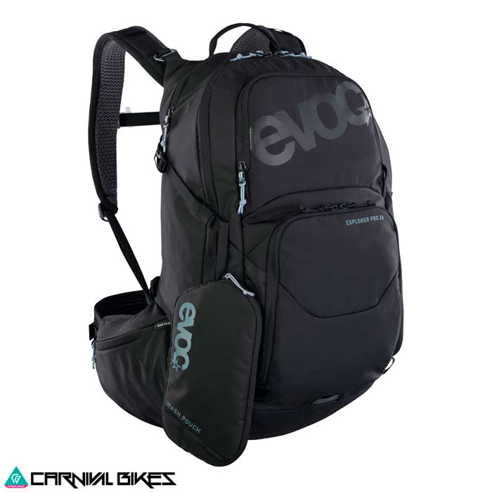 carnivalbikes-chile-Mochila-Evoc-Explorer-Pro-26-Black-tienda-venta-ciclismo-envio-a-todo-el-pais-enduro