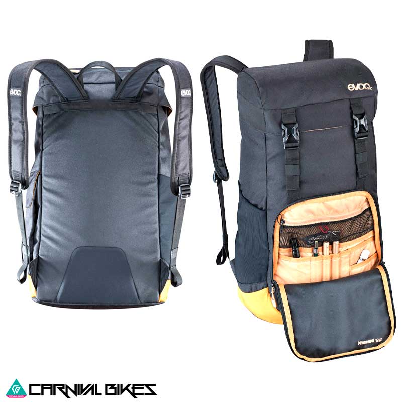 Mochila EVOC Mission 22L Negra Vista Trasera