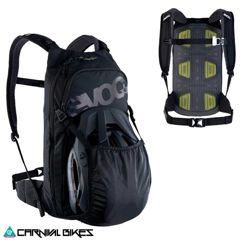 Mochila EVOC Stage 6L Negra Vista Trasera