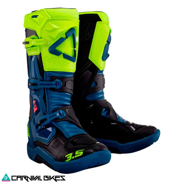 carnivalbikes-chile-Bota-moto-Leatt-35-azul-neon-green-tienda-venta-envio-a-todo-el-pais