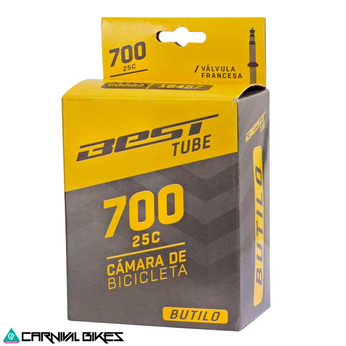carnivalbikes-chile-Camara-de-ruta-Best-BUTILO-700-X-25C-VALvula-FRANCESA-60MM-tienda-venta-envio-a-todo-el-pais