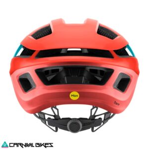 Vista trasera casco Smith Trace MIPS Poppy Terra Storm