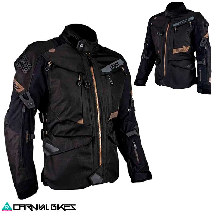 Chaqueta Leatt Adventure Stealth – Vista lateral técnica