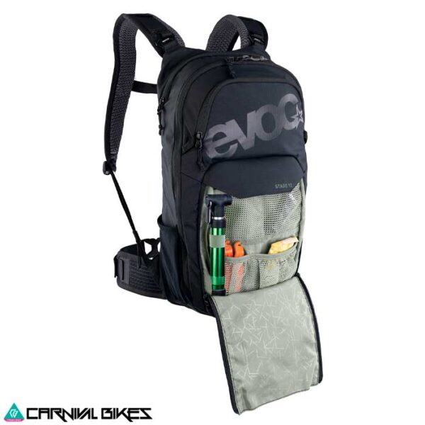 carnivalbikes-chile-Mochila-Evoc-Stage-12-Black-tienda-venta-mtb-enduro-envio-a-todo-el-pais