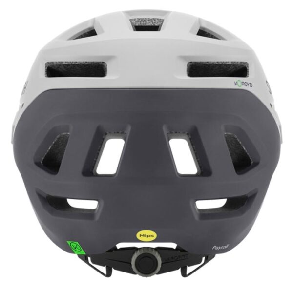Vista trasera casco Smith Payroll MIPS blanco cemento