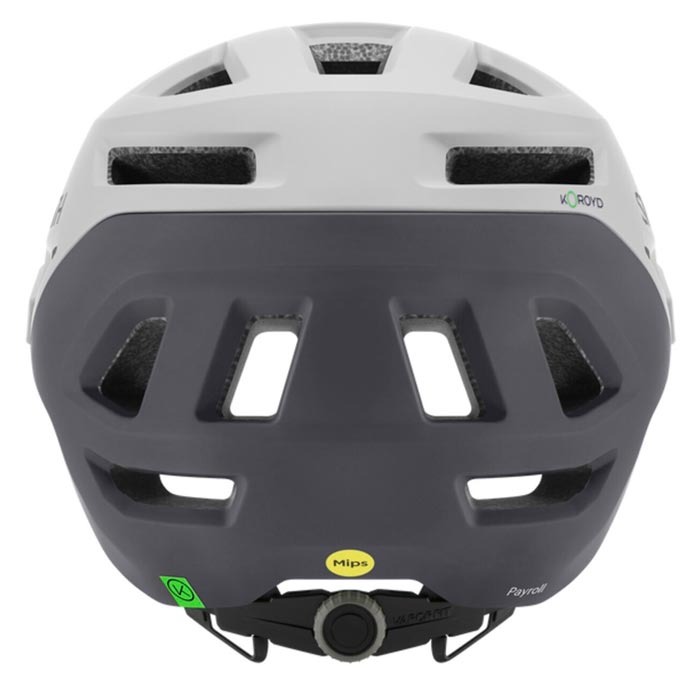 Casco Smith Payroll MIPS Matte White Cemento – Vista Posterior