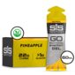 Vista frontal del gel isotónico SIS GO Energy sabor piña para nutrición deportiva