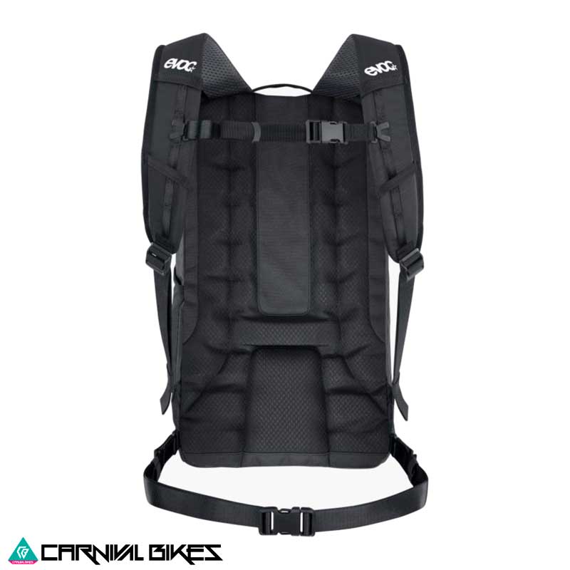 Mochila Evoc Commute 22L Negra – Vista Trasera