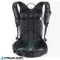 Vista trasera mochila Evoc FR Lite Race 10L gris carbón y negro