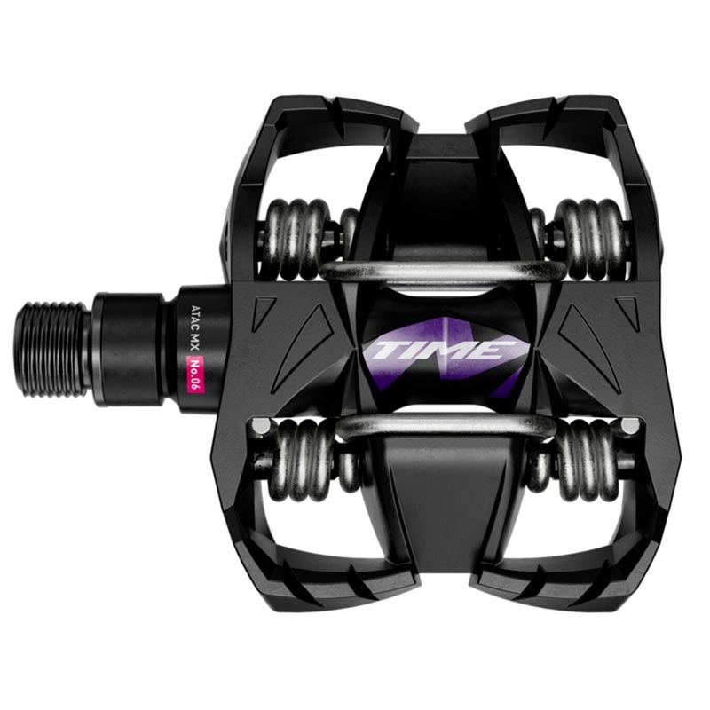 carnivalbikes-chile-Pedales-MTB-TIME-Sport-MX-6-B1-Negro-Morado-envio-a-todo-el-pais