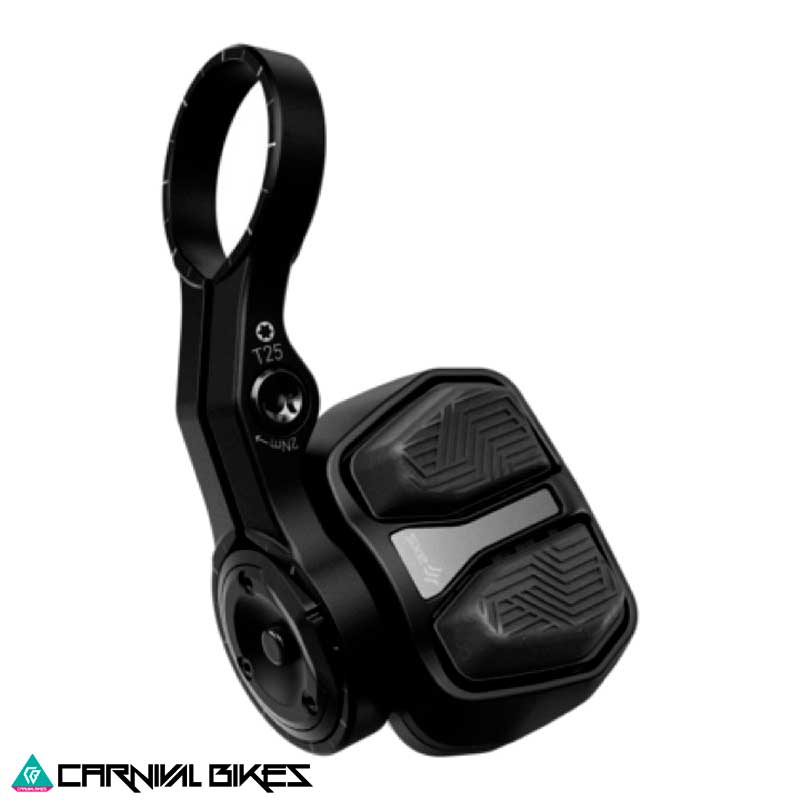 Vista frontal del control SRAM POD AXS D1 Ultimate ambidiestro