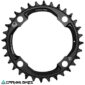 Vista frontal corona SRAM Eagle E-MTB X-Sync 2 104BCD aluminio negro