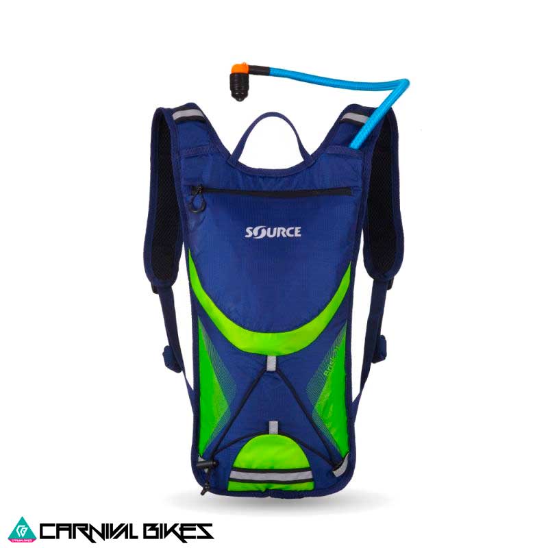 Mochila-Hidrata-SOURCE-Brisk-2L-Azul-Verde-carnivalbikes-chile
