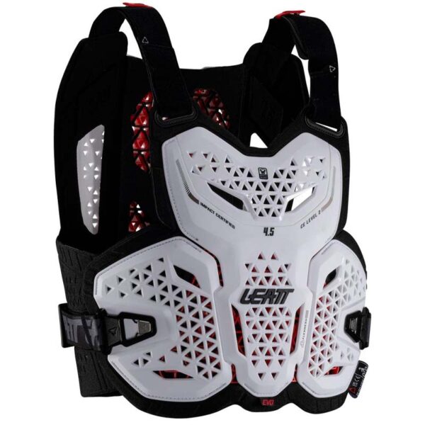 carnivalbikes-chile-Jofa-Leatt-Espalda-Pecho-Evo-45-V25-Blanco-envio-a-todo-el-pais-enduro