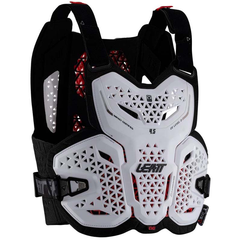 carnivalbikes-chile-Jofa-Leatt-Espalda-Pecho-Evo-45-V25-Blanco-envio-a-todo-el-pais-enduro