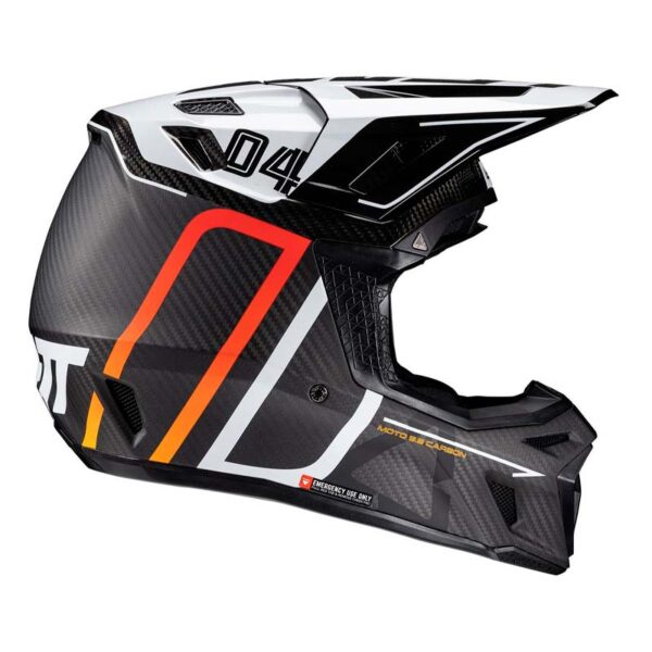 carnivalbikes-chile-Kit-Leatt-Casco-Moto-95-Antiparra-65-V25-Carbono-Blanco-envio-a-todo-el-pais