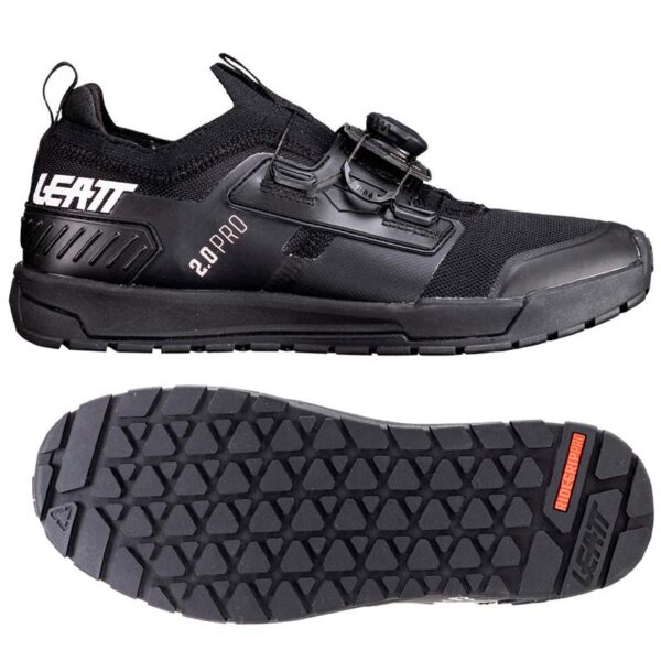 carnivalbikes-chile-Zapatillas-Leatt-MTB-Plataforma-PRO-20-V24-Negro-envio-a-todo-el-pais-enduro
