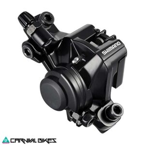 Vista frontal del caliper mecánico Shimano BR-M375-L