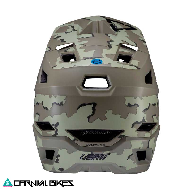 Casco Leatt MTB Gravity 4.0 V25 Desert – Vista Trasera