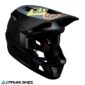 Vista frontal del casco Leatt MTB Gravity 4.0 V25 en color negro mate