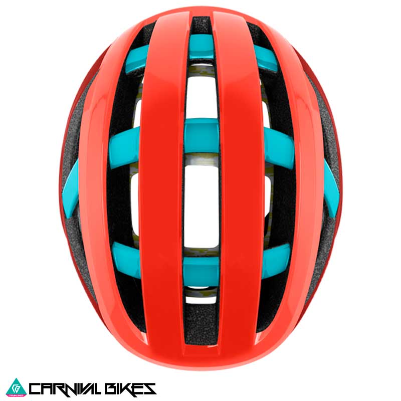 Casco Smith Network MIPS Poppy Terra Storm – Vista Superior