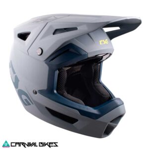 Vista lateral del casco TSG Sentinel Satin Gris