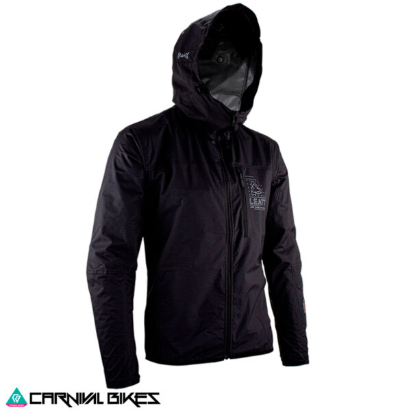 Vista frontal del cortaviento Leatt MTB. Diseño técnico, ultraliviano y con ajuste ergonómico para ciclismo de montaña