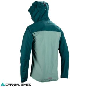 Vista trasera de la chaqueta Leatt Trail 1 en Velvet. Detalles reflectantes y ventilación para mayor seguridad y confort