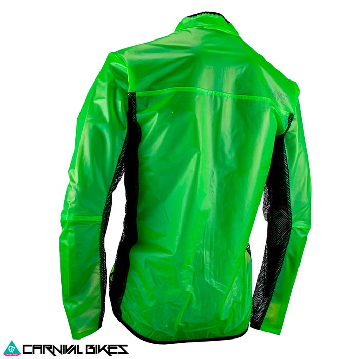Chaqueta Leatt RaceCover V23 Lime – Vista trasera