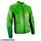 Vista frontal de la chaqueta Leatt MTB RaceCover V23 en color Lime. Cortaviento impermeable y ultraligero para ciclistas exigentes