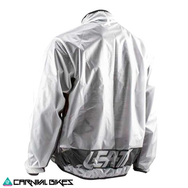 Chaqueta Leatt MTB transparente – vista trasera con ajuste aerodinámico