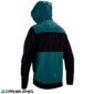 Vista trasera de la chaqueta Leatt MTB Trail 3.0 V25 color teal. Paneles de ventilación y ajuste técnico para salidas exigentes
