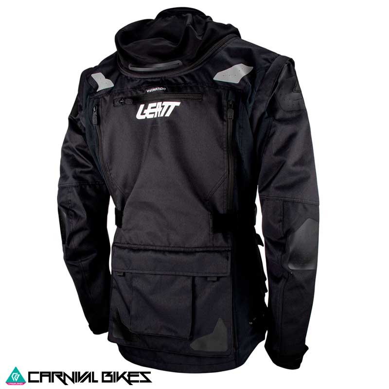 Chaqueta Leatt Moto Enduro 5.5 V23 Negra – Vista Trasera