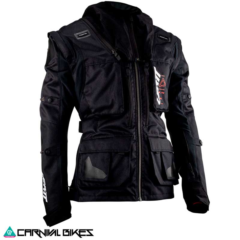 Chaqueta Leatt Enduro 5.5 V23 negra vista frontal