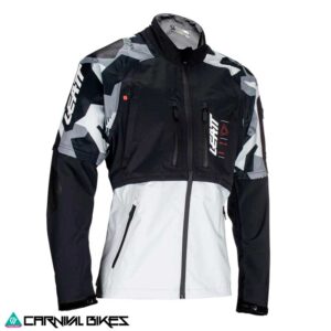 Chaqueta Leatt Moto HydraDri 4.5 V24 color Forge vista frontal impermeable
