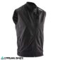Cortaviento Leatt sin mangas Racevest negro – vista frontal completa
