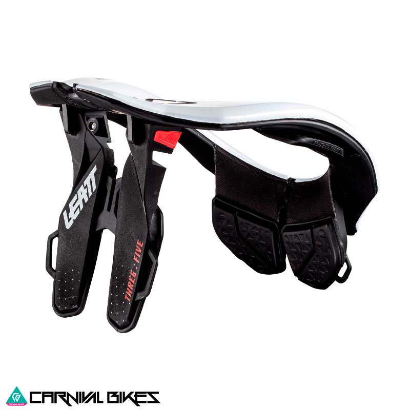 Cuello Leatt 3.5 JR Infantil Blanco – Vista trasera